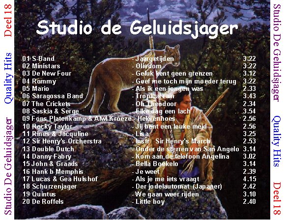 Quality Hits  Geluidsjager Deel 18 : Back